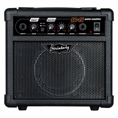 Cubo Strinberg SG 15 SG15 Preto Para Guitarra
