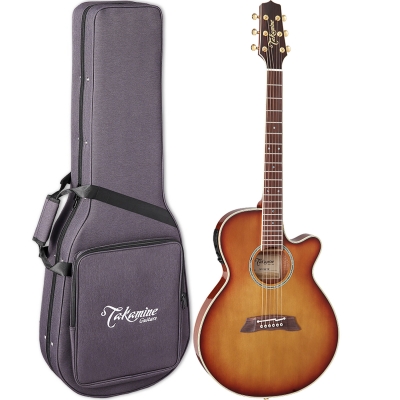 Violao Takamine TSP138C TB & Amplificador CT3N C/ Case
