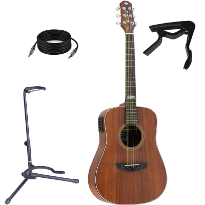 Violão Strinberg SR200 Mahogany Small Folk Fosco + Cabo + Suporte + Capotraste 