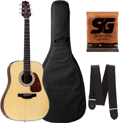 Violão Takamine GD15E Natural Brilhante + Capa Luxo + Correia 