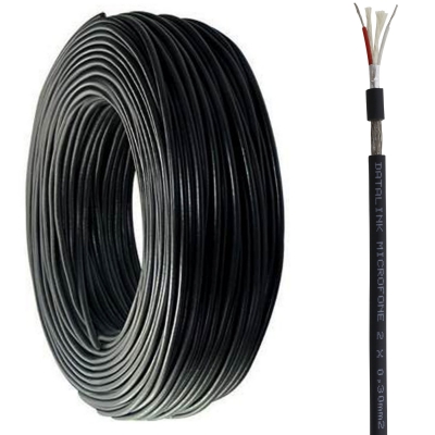 Cabo Para Microfone Rolo Com 100M Datalink Eco-100 2x0,30MM²