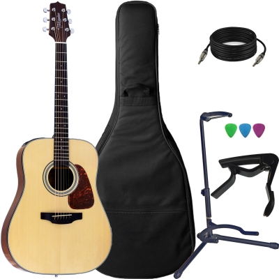 Violão Takamine Gd15e Natural Brilhante + Capa Luxo + Suporte e Brinde