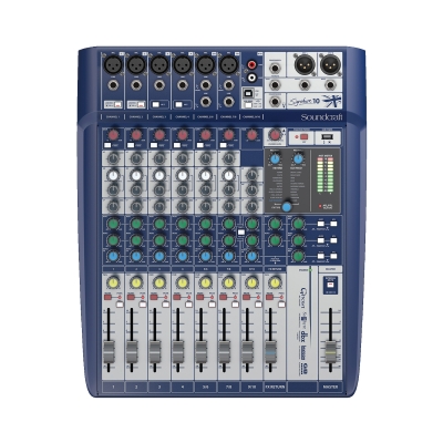 Mesa De Som Analógica Soundcraft Signature 10 Canais Com USB