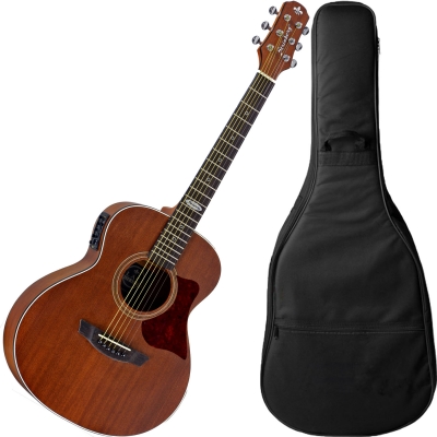 Violão Strinberg Sm200 Mahogany Mini Jumbo com Capa Luxo
