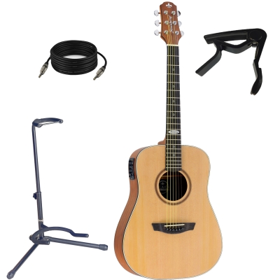Violao Strinberg Sr200 Ns Small Folk + Suporte + Cabo + Capotraste 
