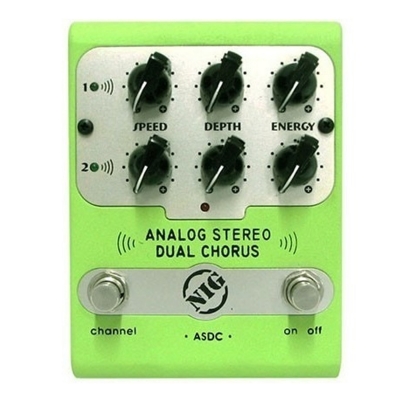 Pedal Nig Analogico Stereo Dual Chorus Asdc Para Guitarra e Baixo 