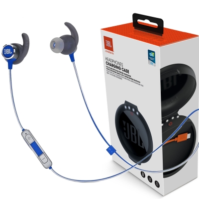 Fone JBL Reflect Mini 2 Blue + Carregador Headphone JBL